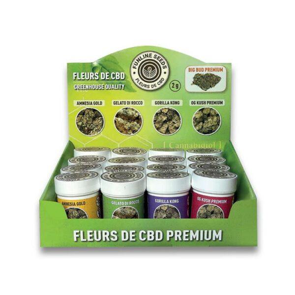 Display fleurs de CBD Optimum 2G