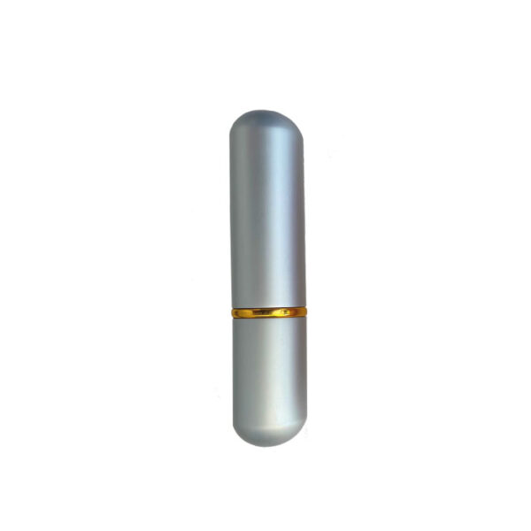 Inhalateur de poppers en aluminium argent